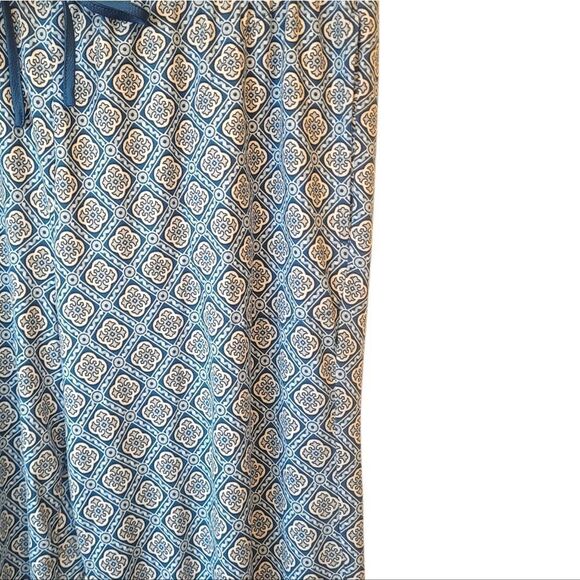 FN Flora Nikrooz Blue Geo Print Pajama Pants Women's Size M - Picture 4 of 6